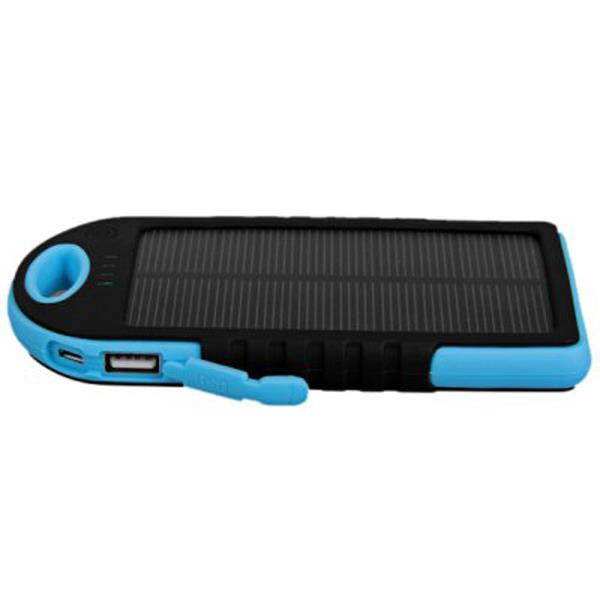 YD-T011 5000mAh Water-proof Solar Charger Mobile Power Bank with Carabiner For iPhone 4 / 4S / 5 / 5S / 5C iPod iPad Samsung Galaxy S4 I9500 / N9200 (Note3) / Note2 N7100 Tablet HTC MOTO