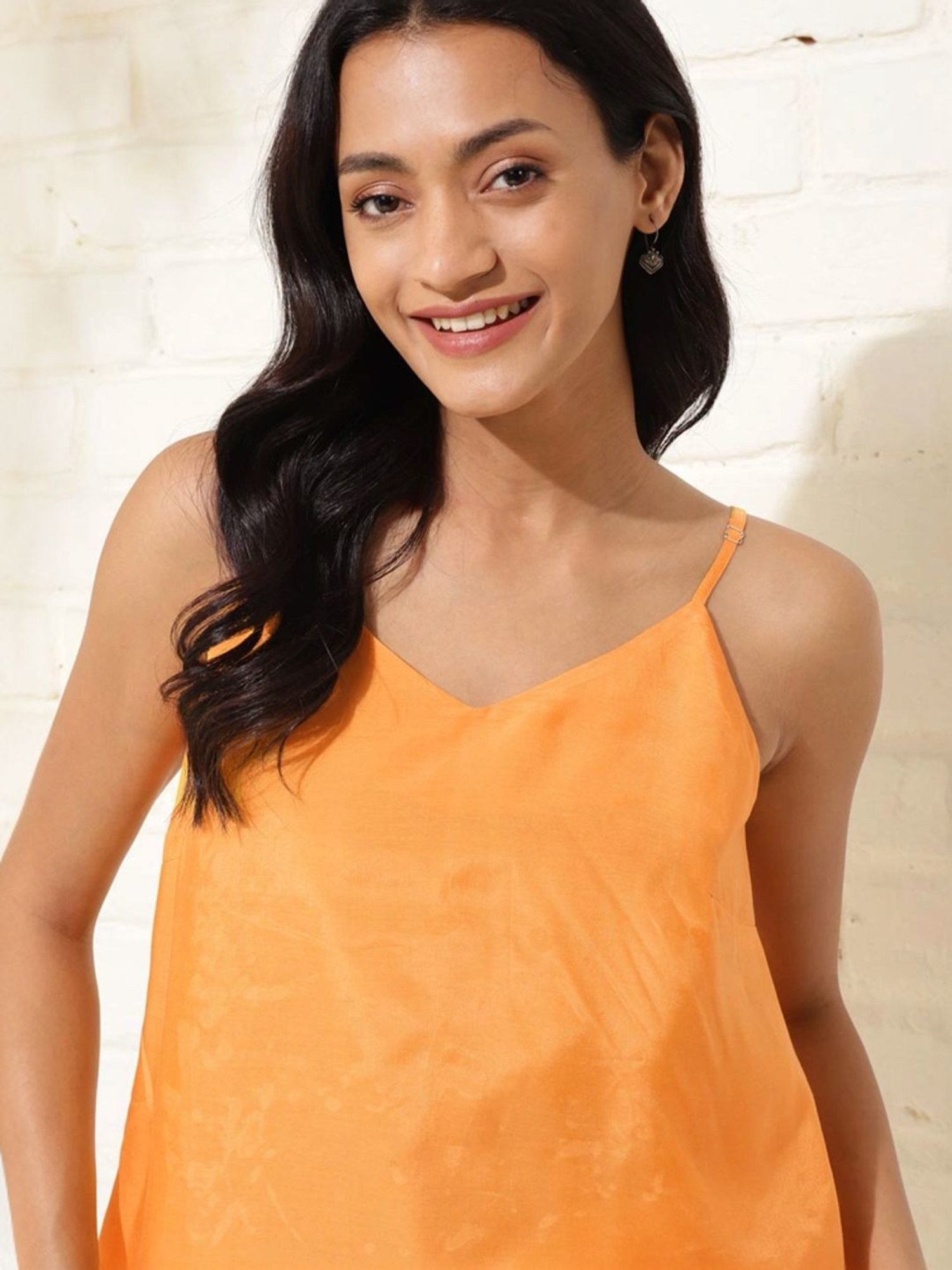 Fabindia Yellow Regular Fit Top