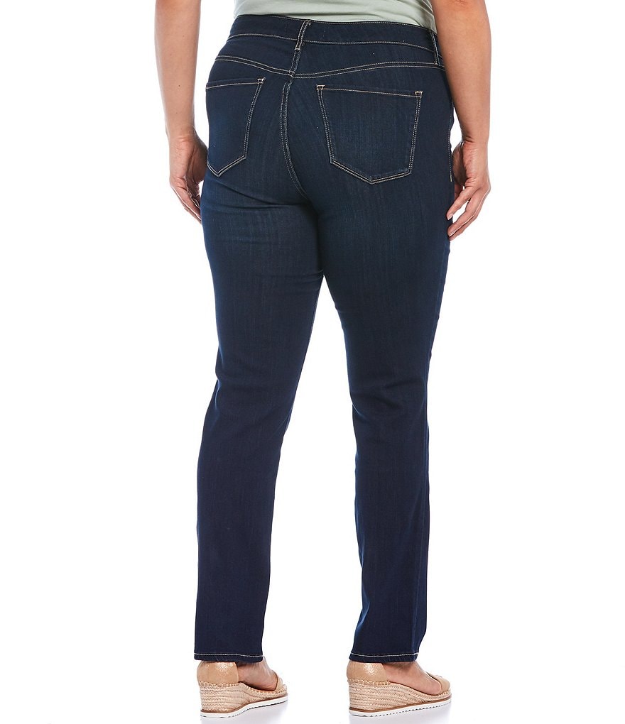 Ruby Rd. Plus Size Super Soft Stretch Denim Straight Leg Jeans