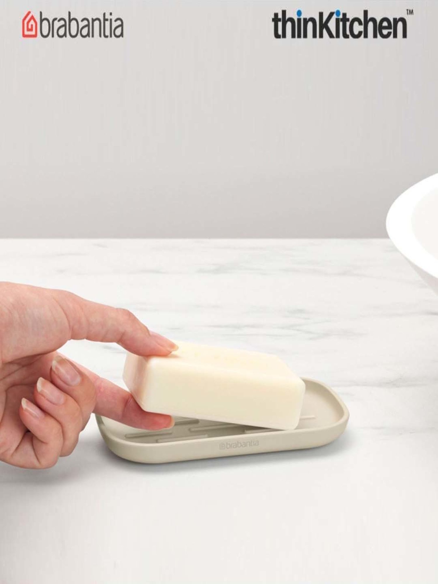 Brabantia Beige (Light Brown) Plastic Renew Soap Dish