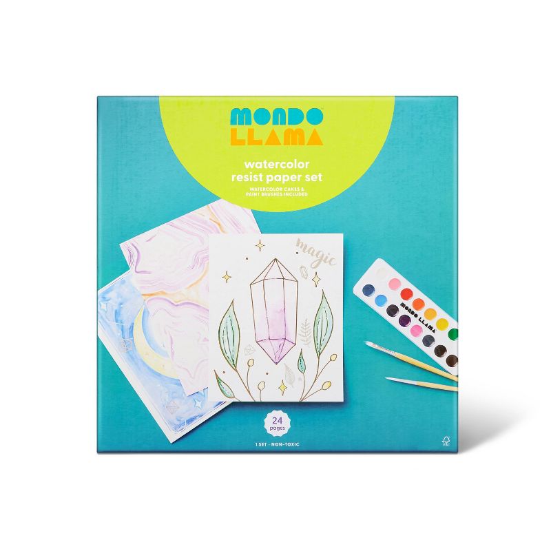 24pg Watercolor Resist Paper Set - Mondo Llama™
