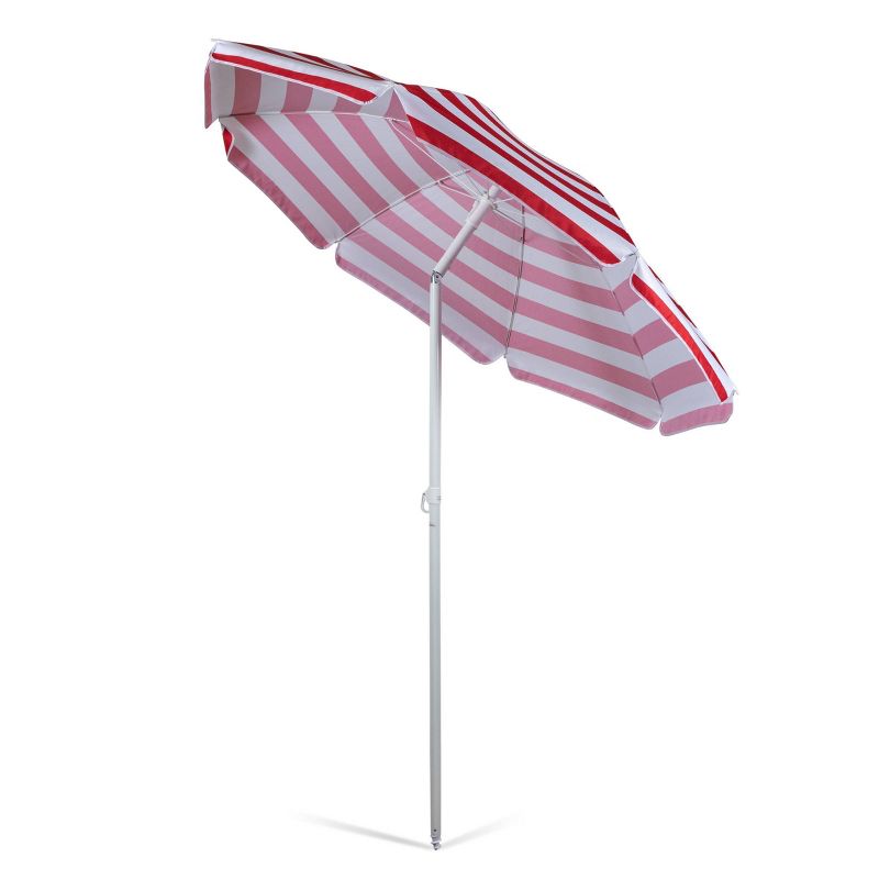 Oniva Portable Beach Stick Umbrella Cabana Stripe - Red