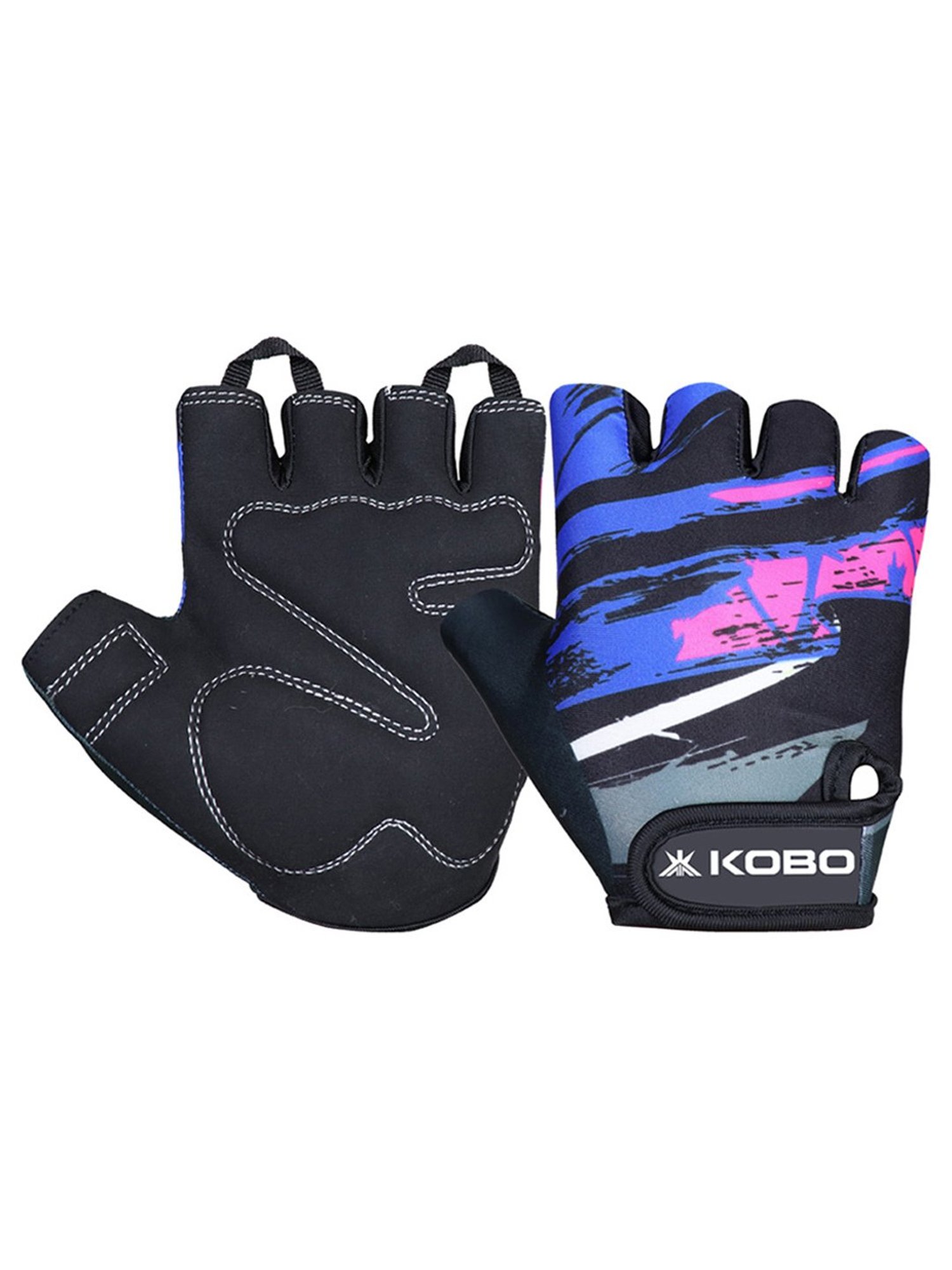 Kobo Weight Lifting Gym Gloves (Blue) Size - L