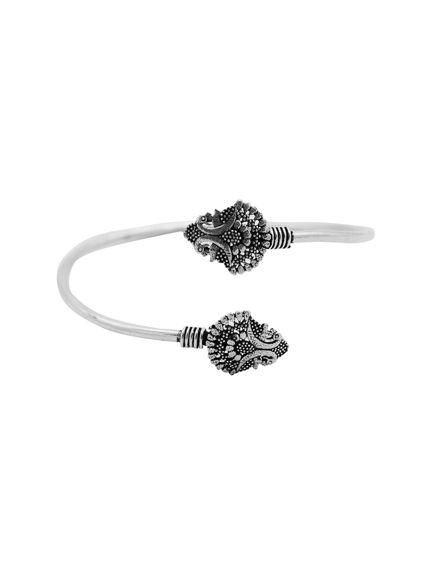 Teejh Pitara Collection Padmaja Silver Oxidized Jewellery Set