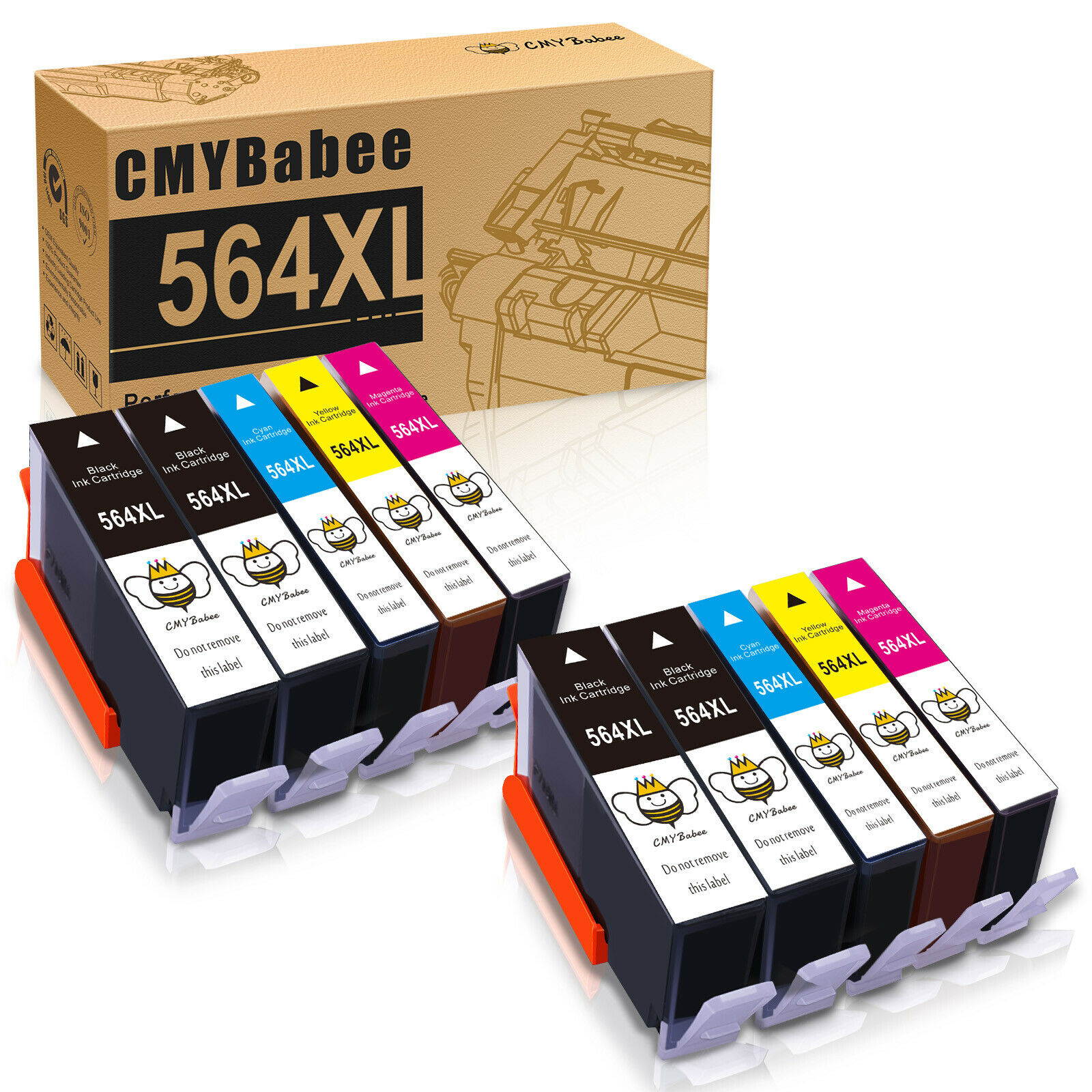 10 564XL Ink Cartridge for HP Deskjet 3520 3521 3522 Officejet 4620 4622 Printer