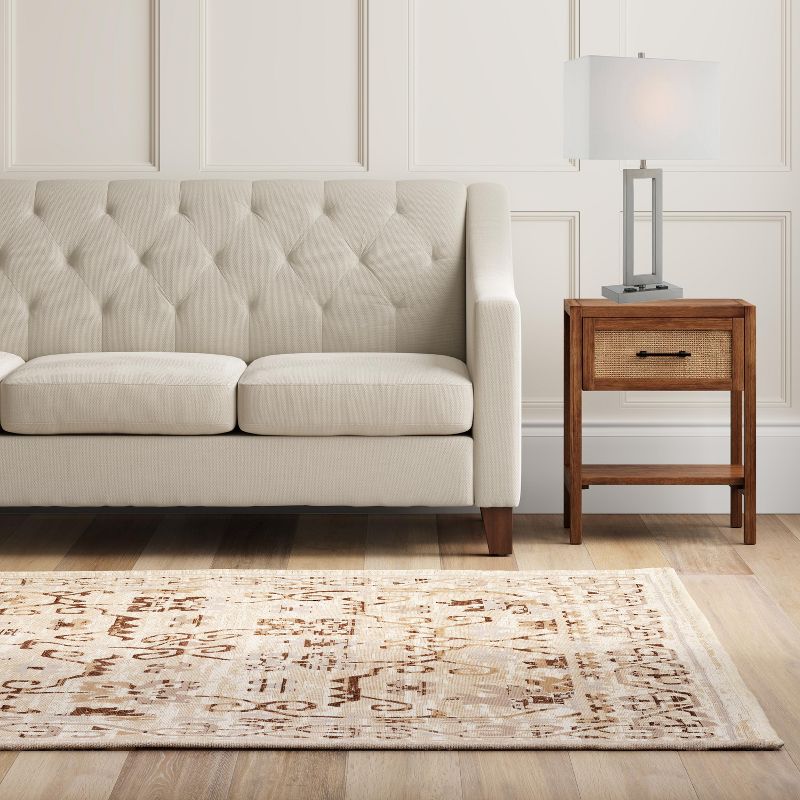 Fiadi 1 Light Table Lamp  - Steel/Off White