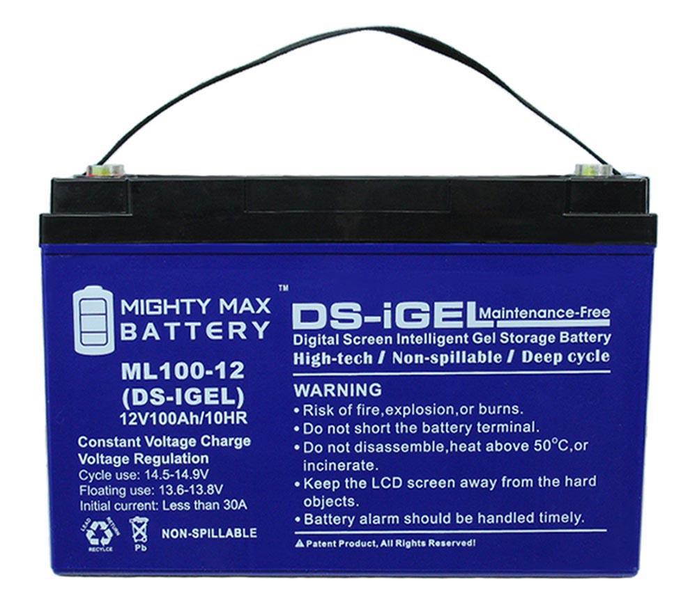 12V 100AH GEL Battery Replaces Goal Zero Yeti 1250 Solar Generator