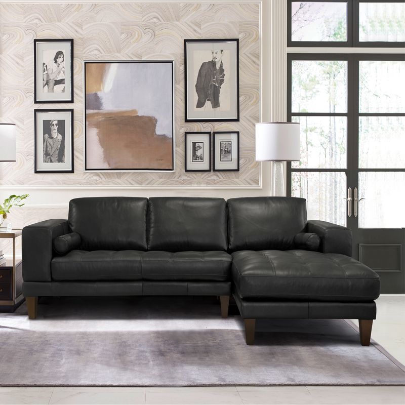 Wynne Contemporary Sectional Black - Armen Living