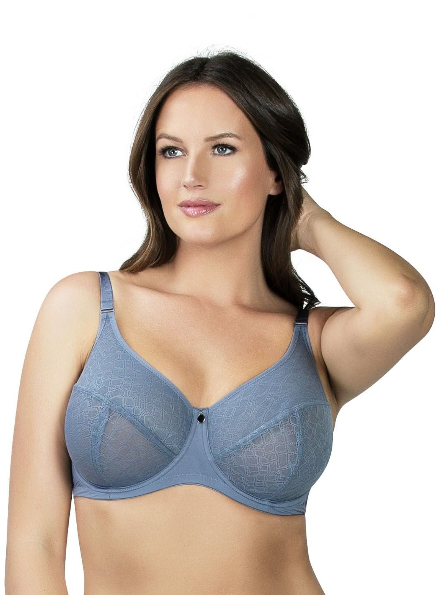 PARFAIT Blue Under Wired Non Padded Minimizer Bra