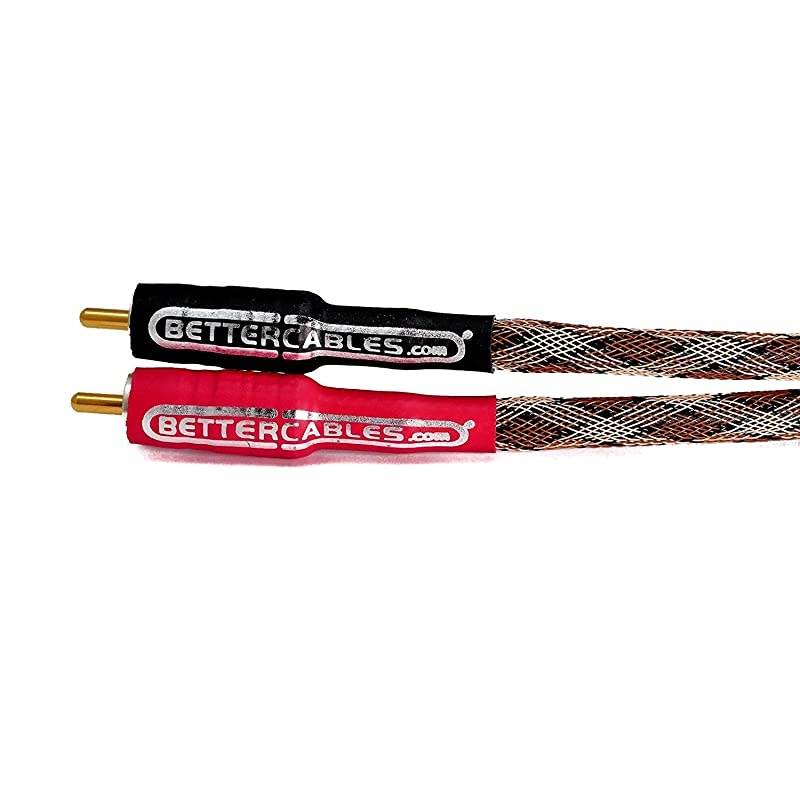 3 Feet  Silver Serpent Snake Edition BrownWhite RCA Audio Interconnect Cables Stereo Pair 2 Cables HighEnd HighPerformance Premium HiFi Audio