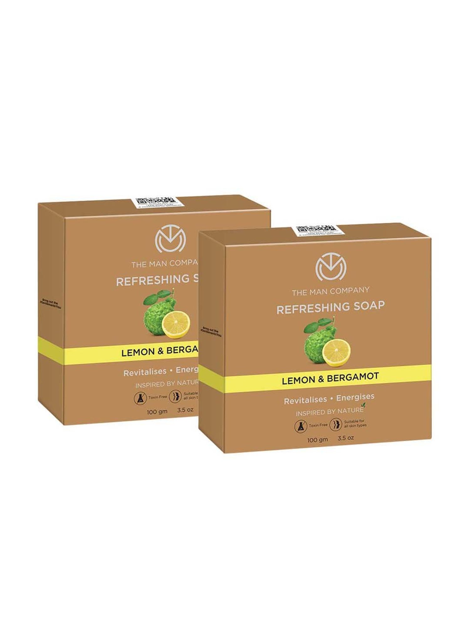 The Man Company Refreshing Soap for Men - (Pack of 2)