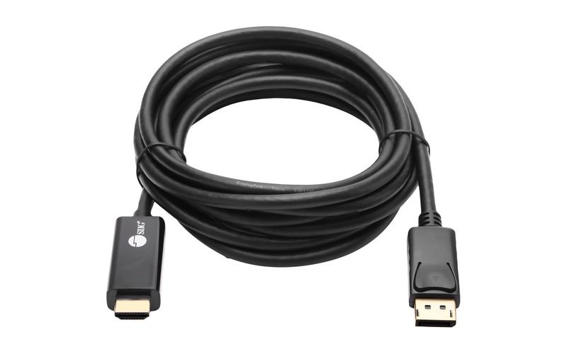 SIIG DisplayPort 1.2 to HDMI 10ft Cable 4K/30Hz