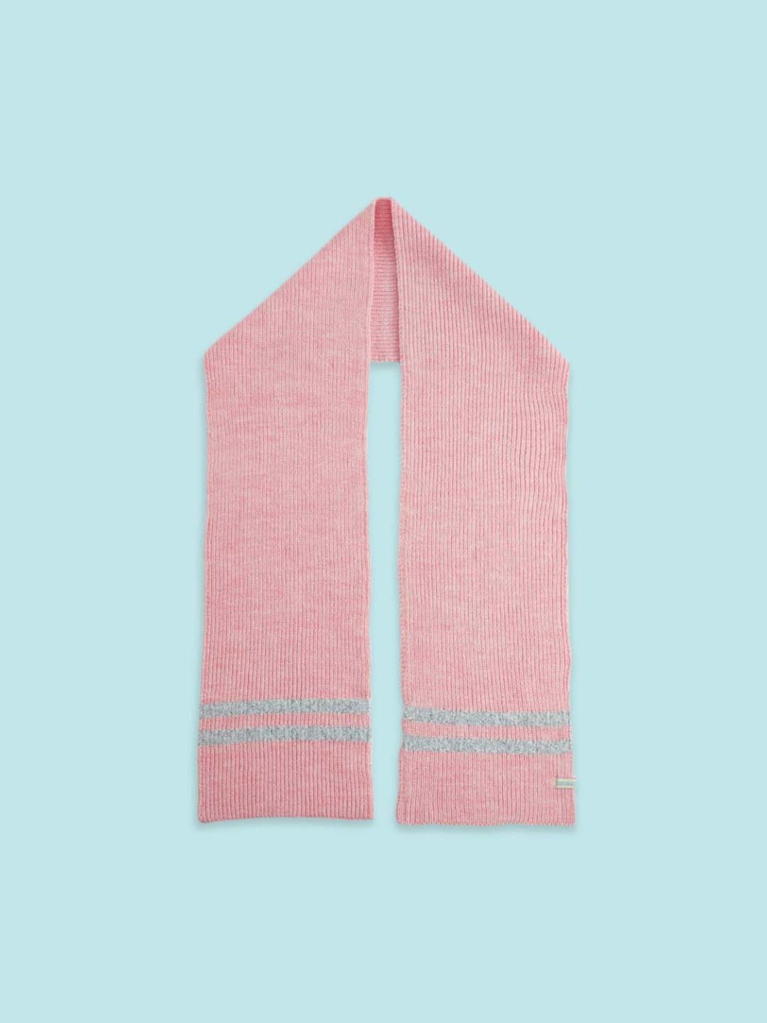 Pantaloons Junior Kids Pink Self Pattern Cap with Muffler