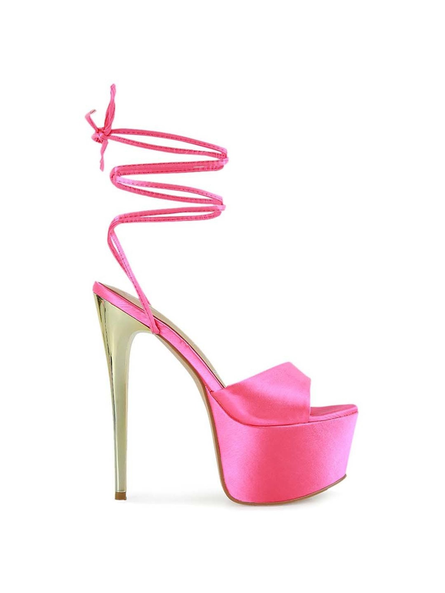 London Rag Women's Pink Gladiator Stilettos