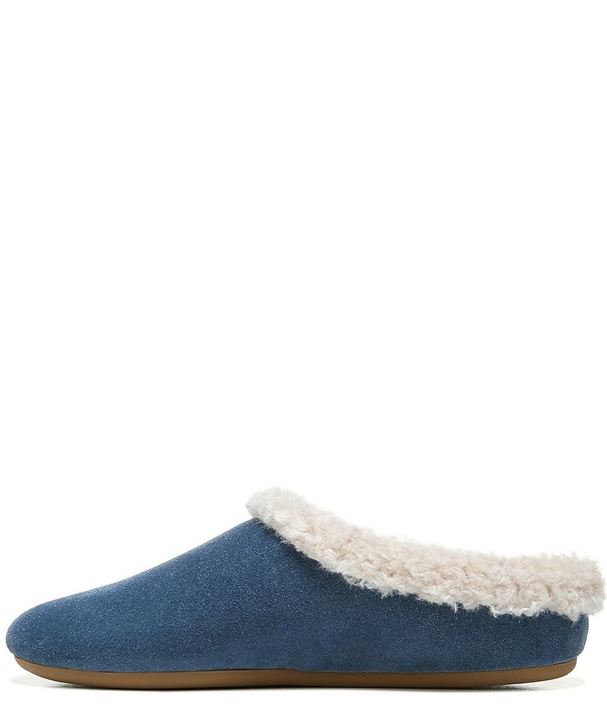 Zodiac Paloma Suede Faux Shearling Lined Slippers