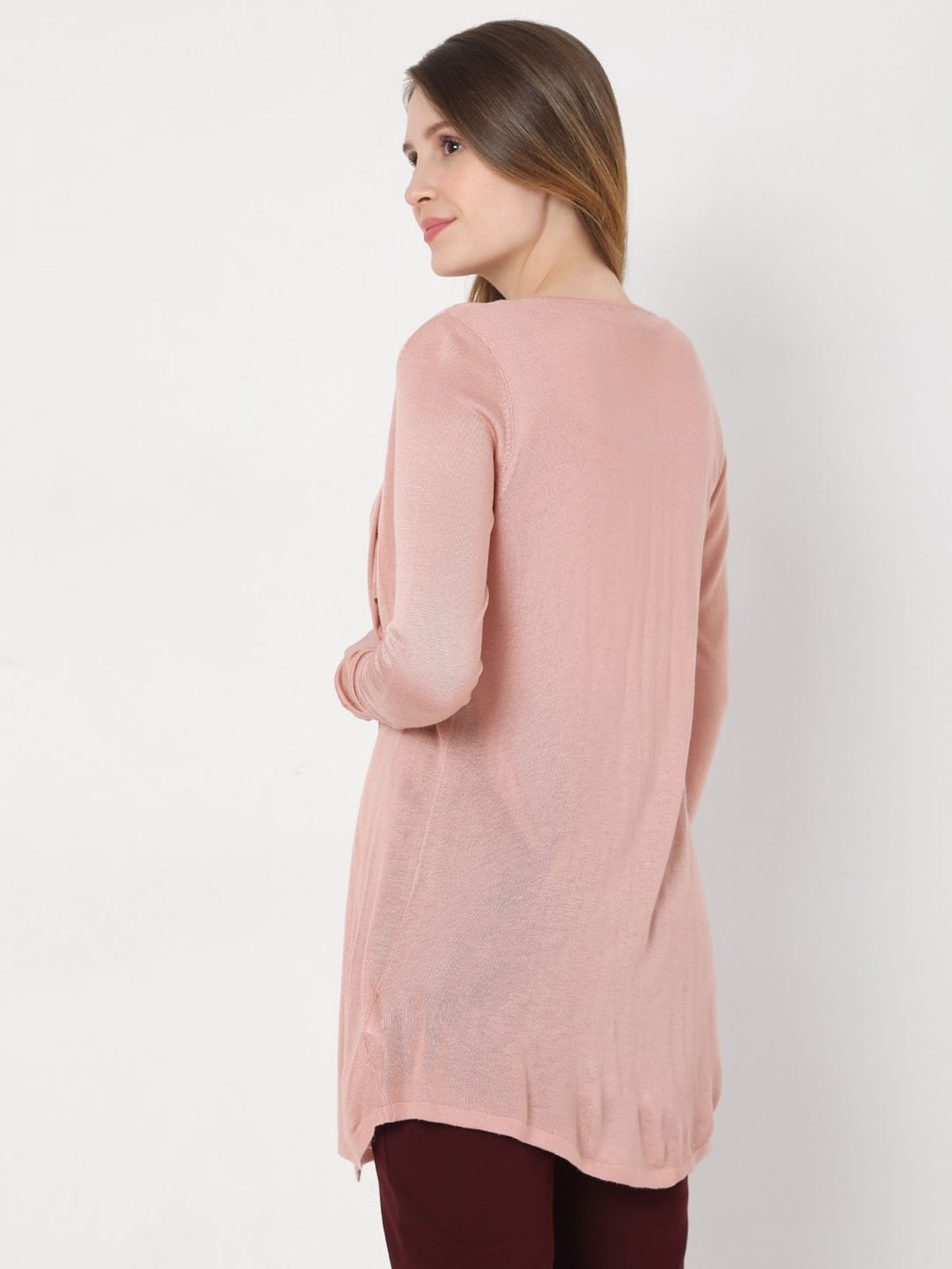 Vero Moda Misty Rose Full Sleeves Shrug
