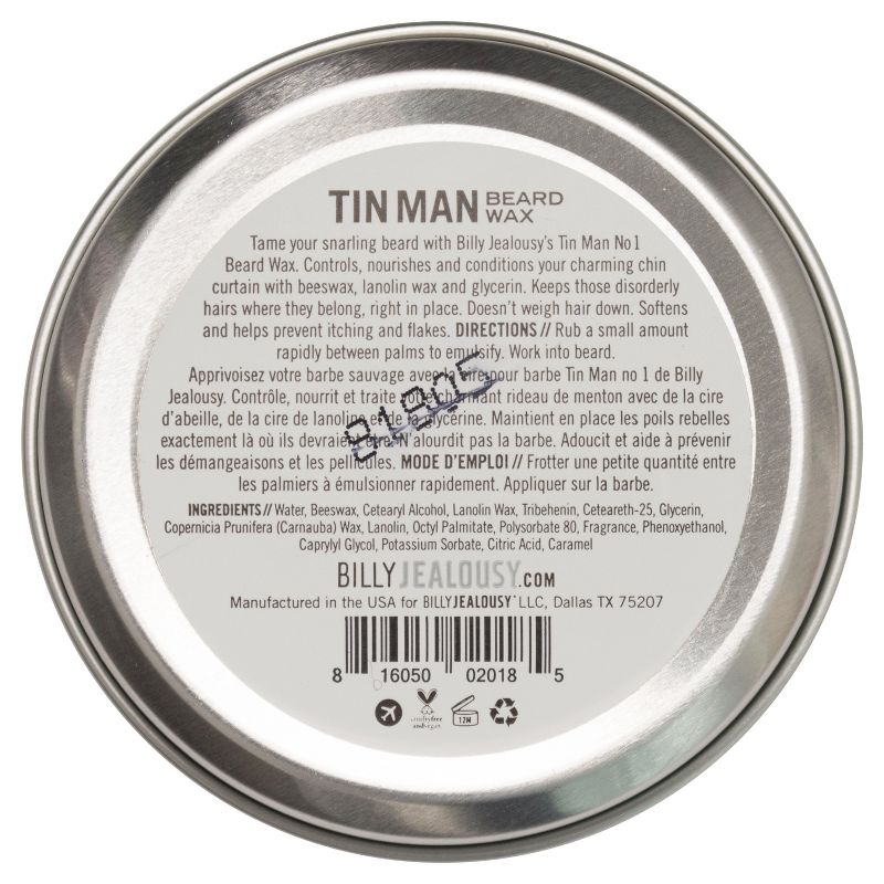 Billy Jealousy Tin Man Beard Wax - 2oz