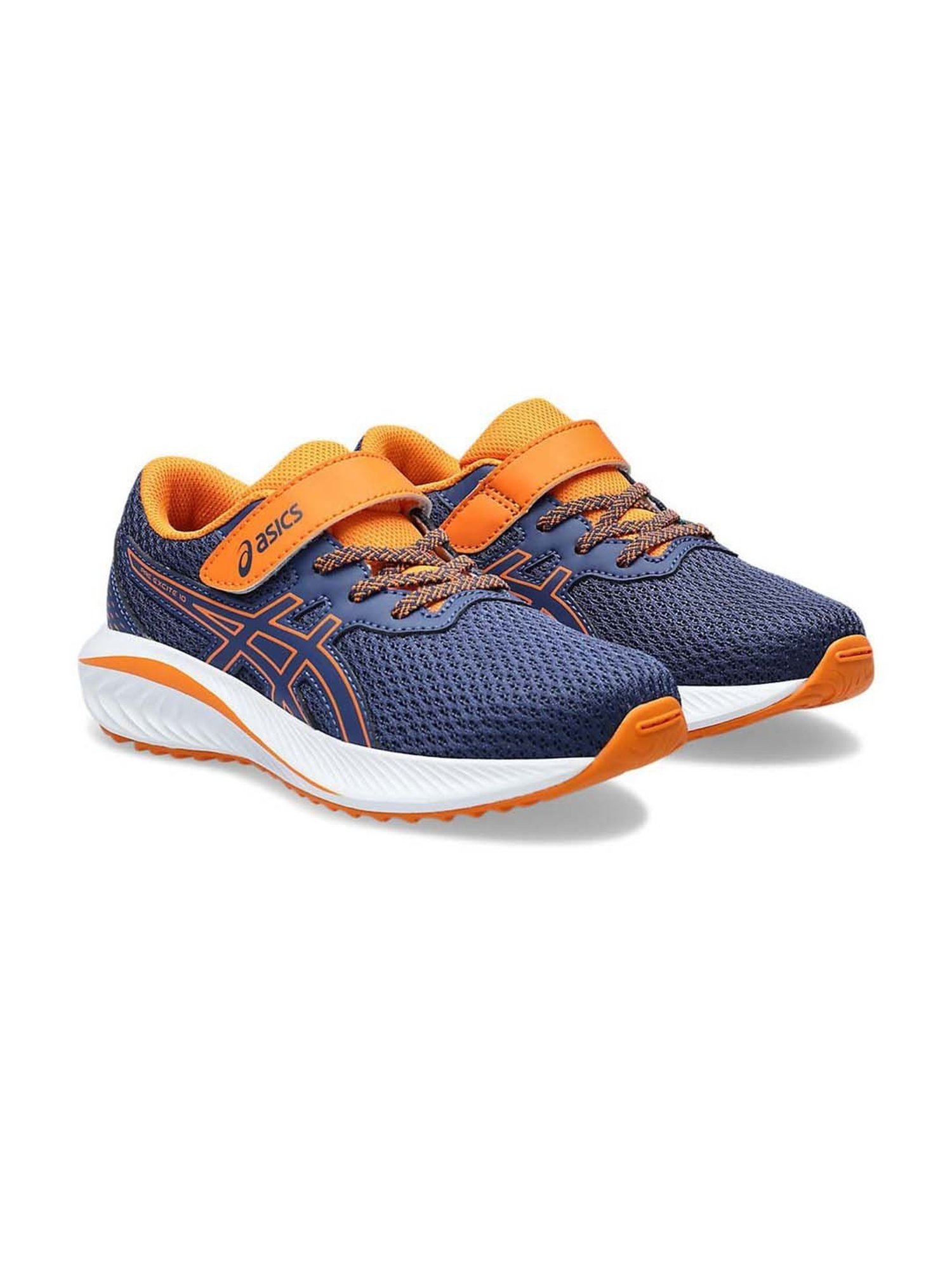 Asics Kids PRE EXCITE 10 PS Ocean Blue & Orange Running Shoes