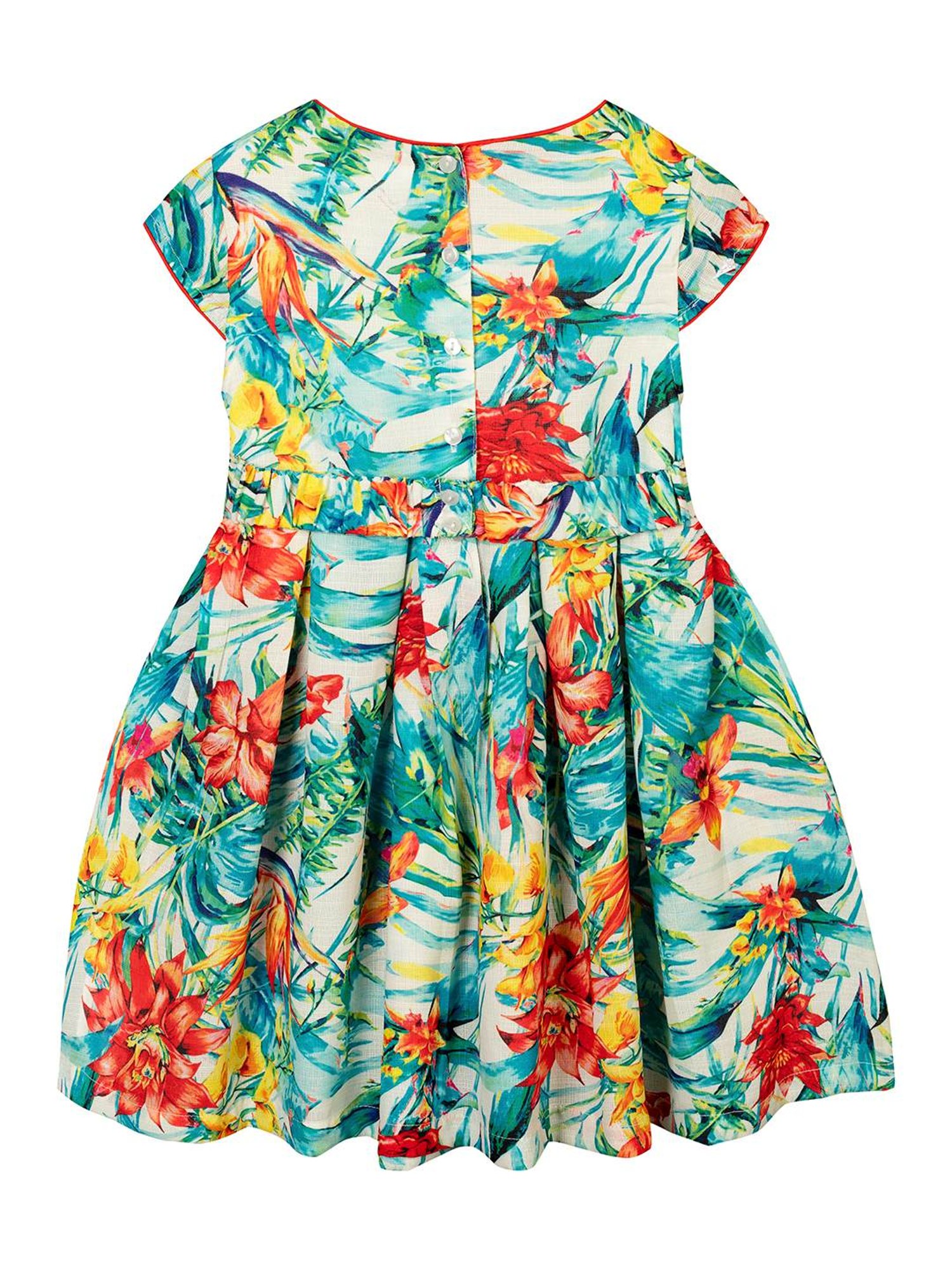 Budding Bees Kids Multicolor Floral Print Dress