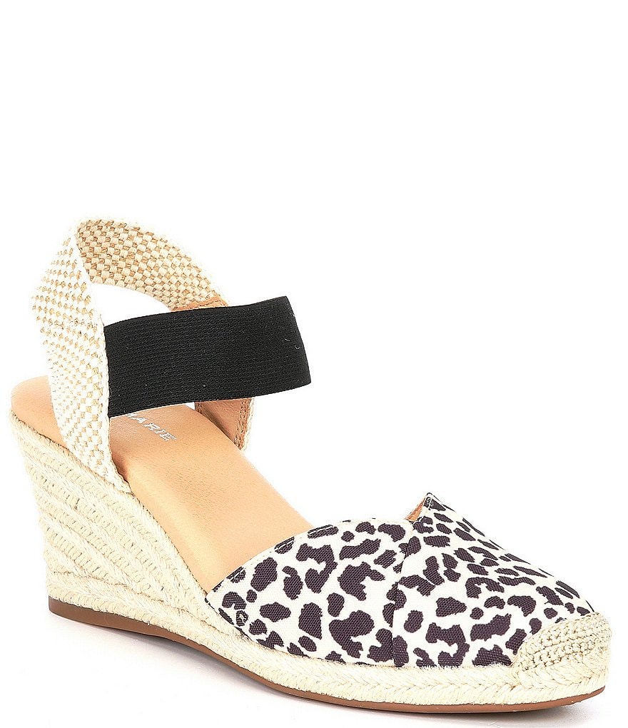 Alex Marie Palmari Leopard Print Espadrille Wedges