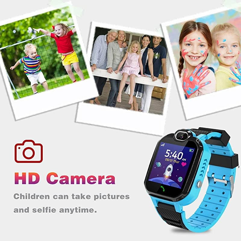 Smartwatch for Boys Girls Smart Watch for with Phone Calls 7 Games Mp3 Music Player Camera SOS Phone Watch for 412 Years Old Students Children Christmas Birthday Gift Blue