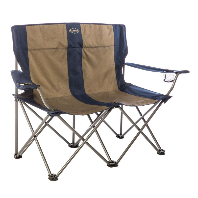 Kamp-Rite CC352 2 Person Outdoor Tailgating Camping Double Folding Lawn Chair