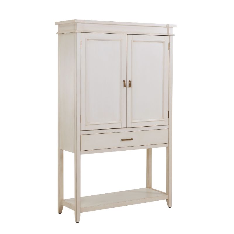 Aiden Lane Peluda Fold Out Bar Cabinet Antique White