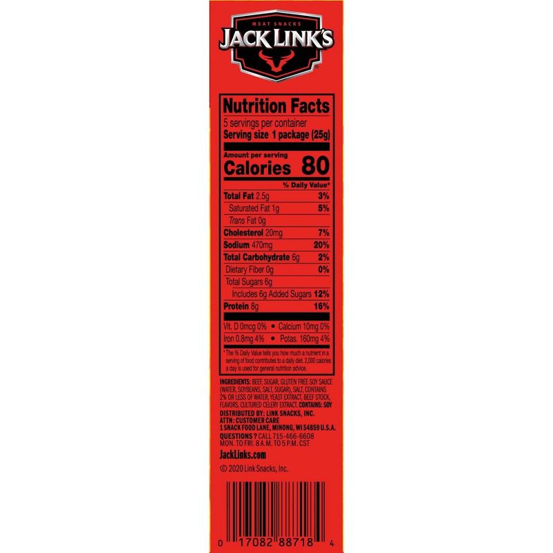 Jack Link's Teriyaki Beef Strips - 4.5oz/5ct