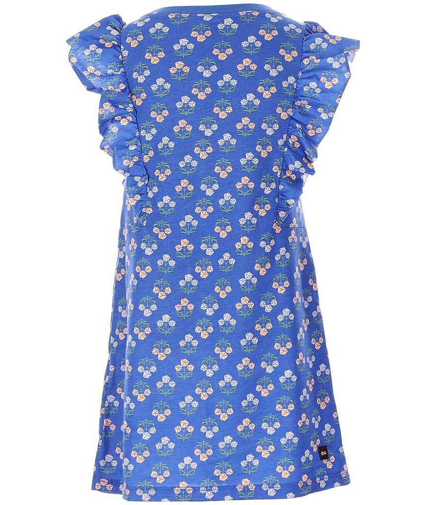Tea Collection Little Girls 2-6 Ruffled Cap Sleeves A-Line Dress