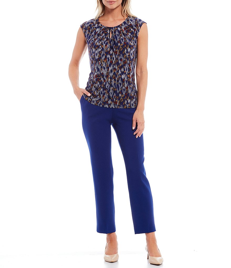 Westbound Petite Size Linen Capri Pants