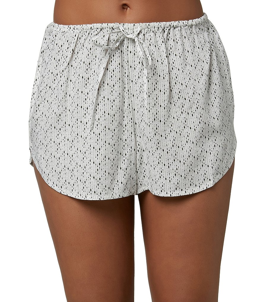 O'Neill Short-Sleeve Skip Dot Pajama Top & Shorts Coordinating Pajama Set