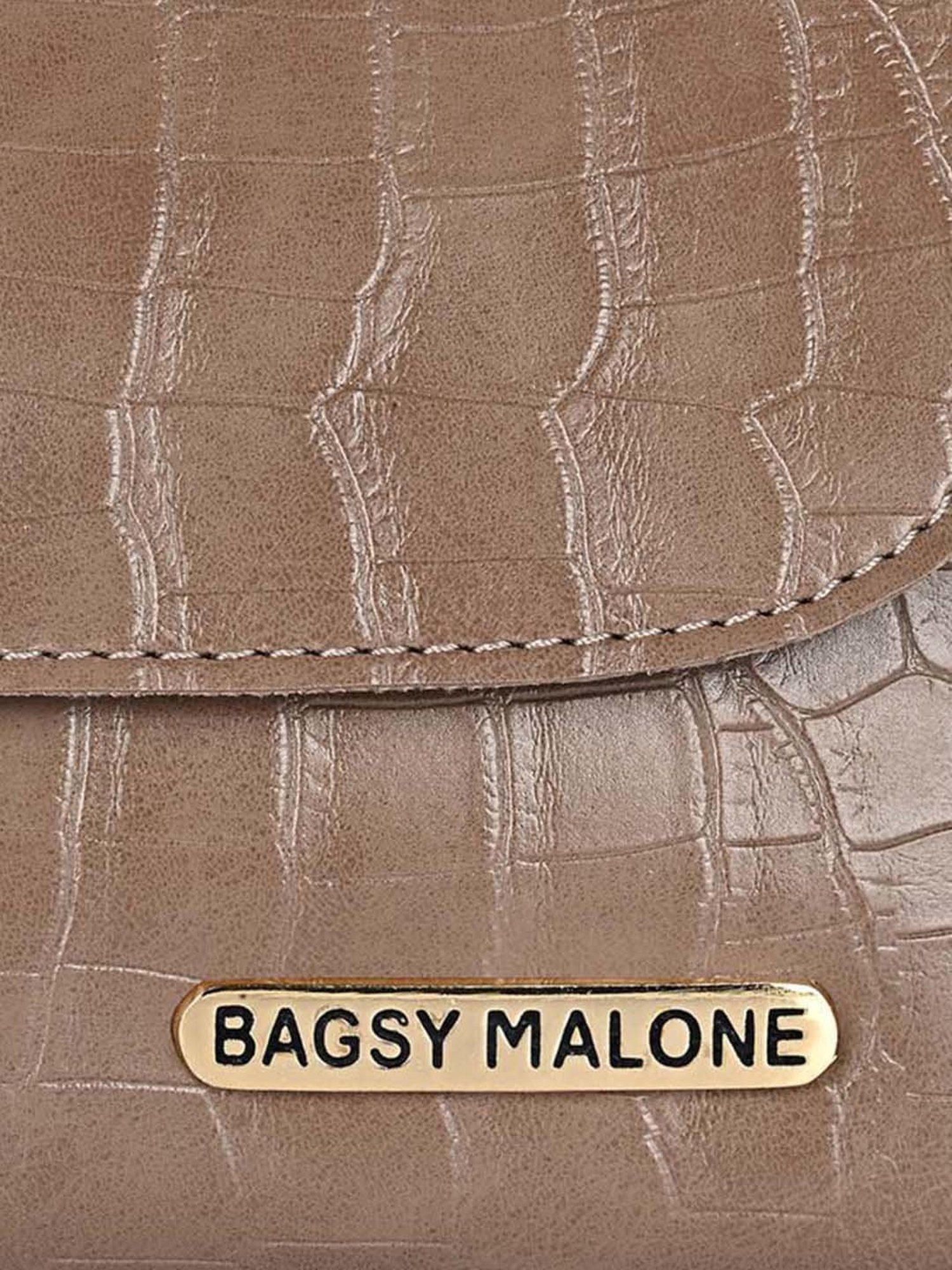 Bagsy Malone Brown Textured Clutch