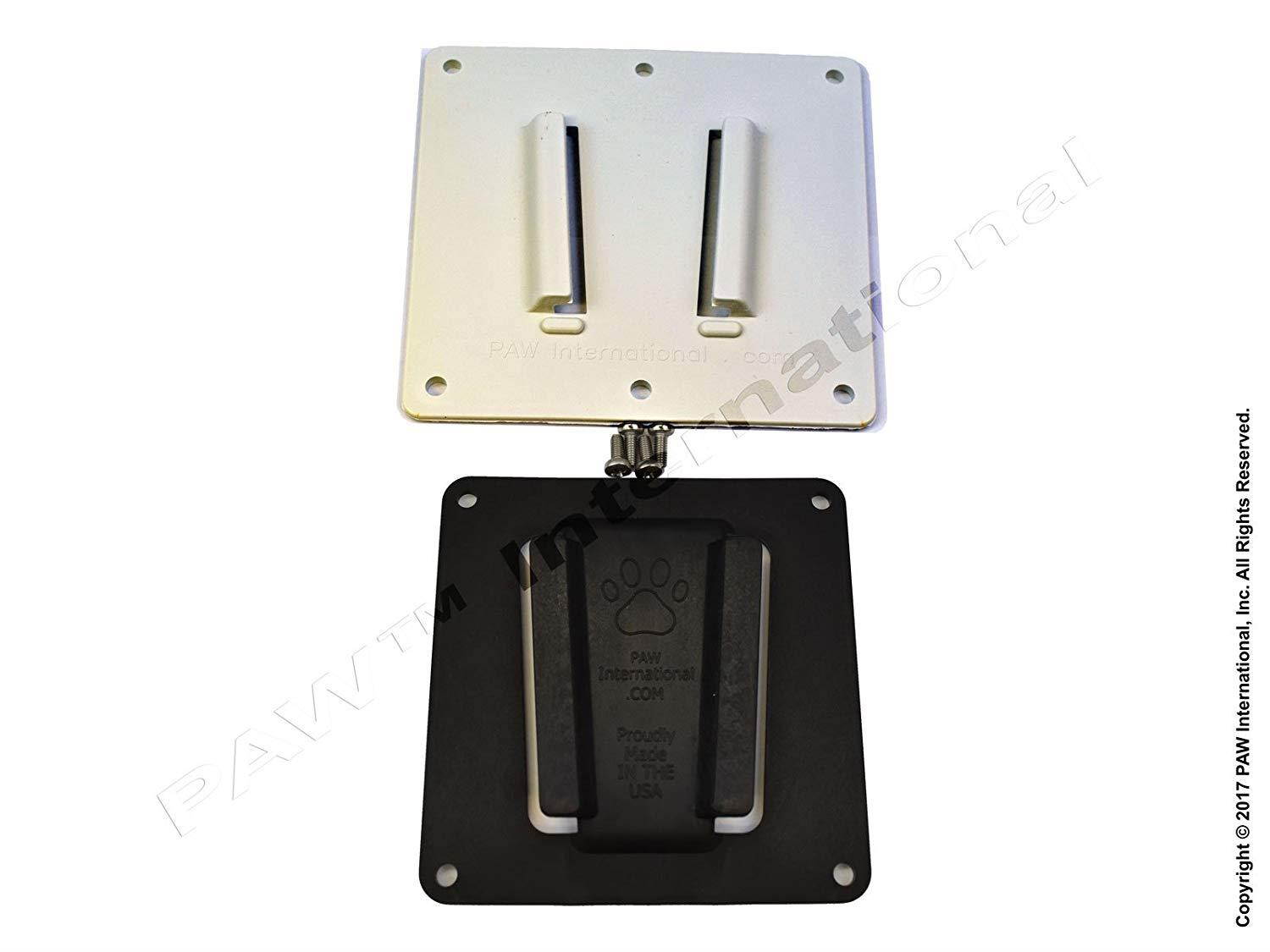PAW International RV TV Bracket (Polymer) 2 Piece Set, White Wall