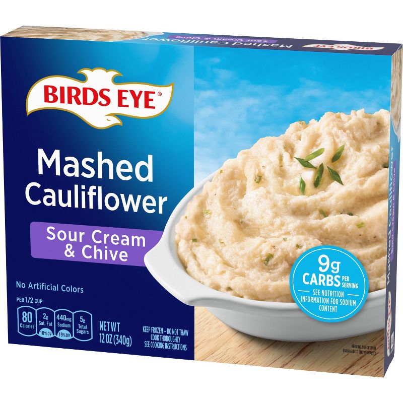Birds Eye Sour Cream & Chives Frozen Mashed Cauliflower - 12oz