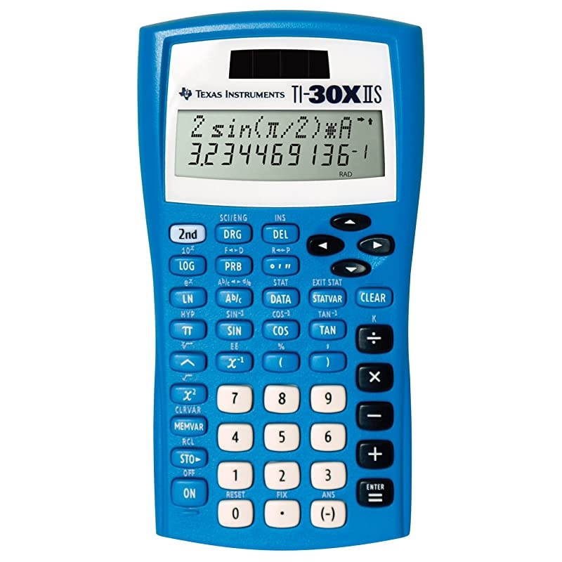 TI30XIIS Scientific Calculator Blue