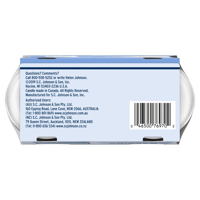 Glade Clean Linen Twin Candle - 2pk/6.8oz