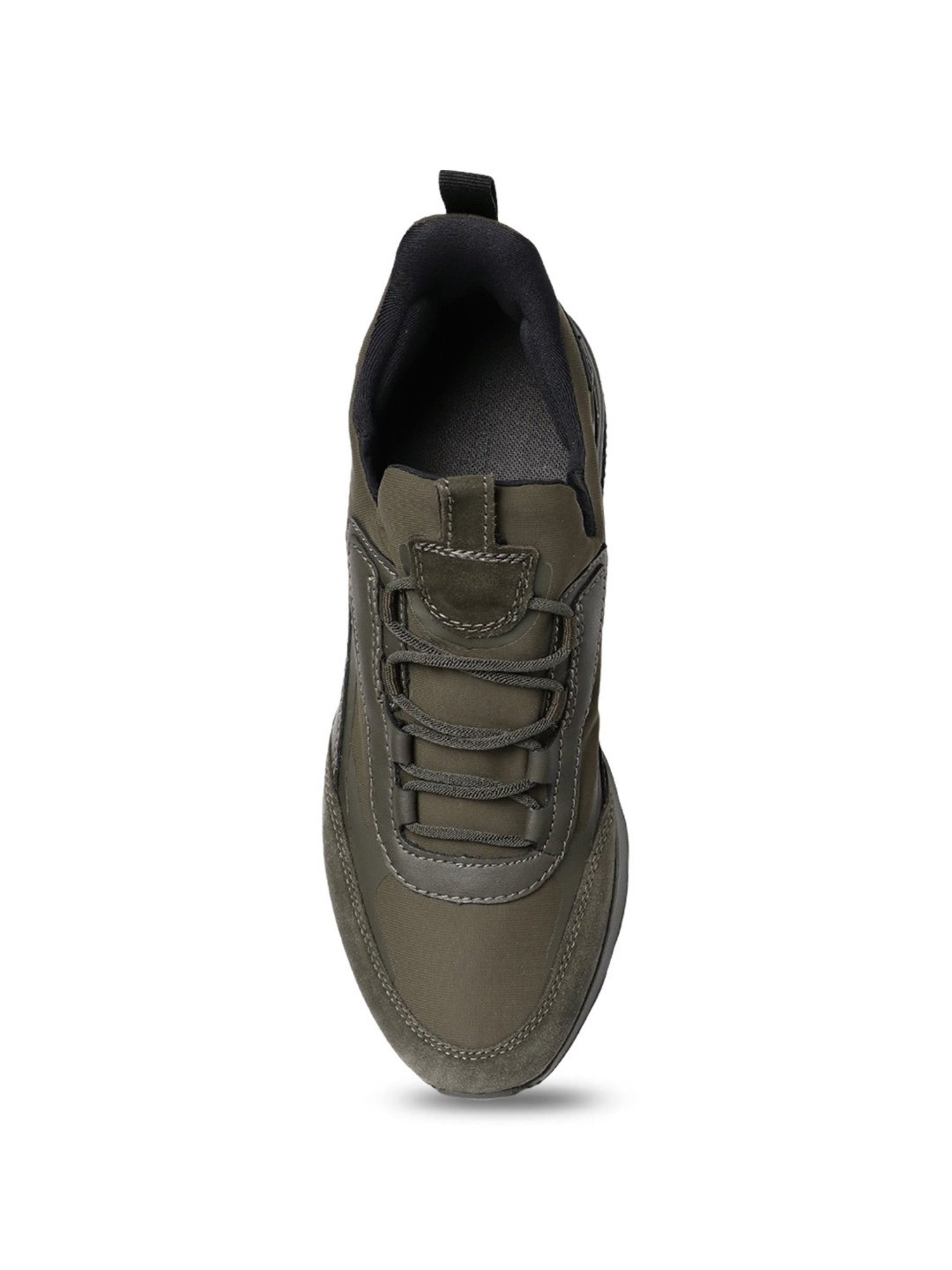 Geox Men's U Spherica Actif Military Leather Running Shoes