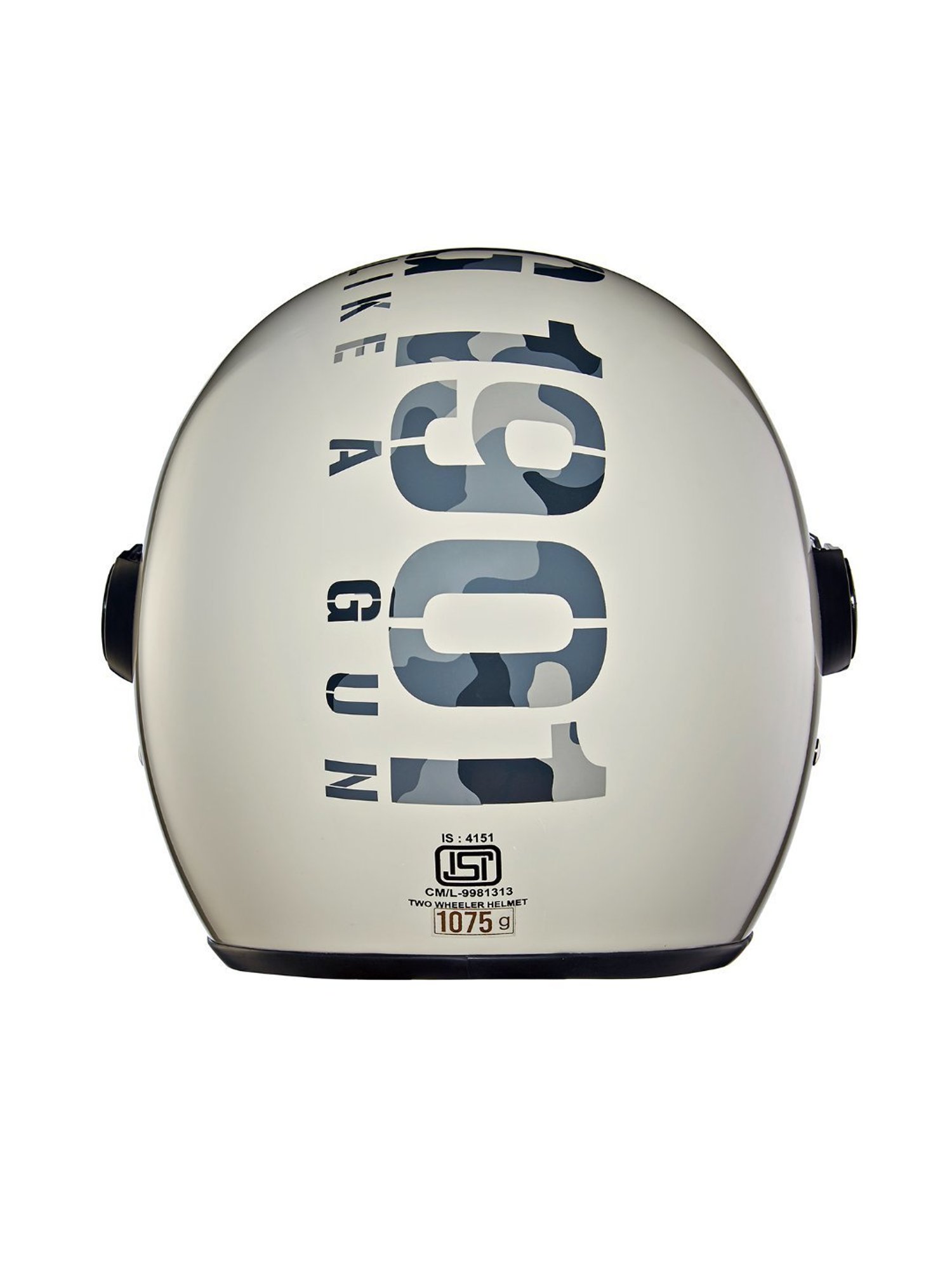 Royal Enfield Gloss White Camo Coopter Camo MLG Open Face Helmet - XL