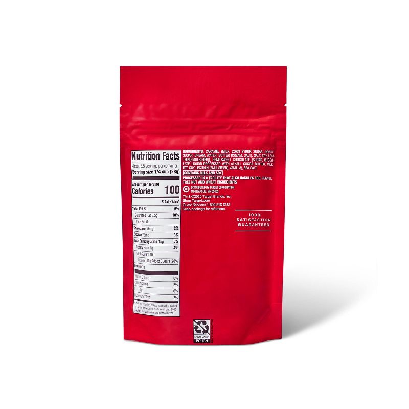 Holiday Dark Chocolate Sea Salt Caramel Bites - 3.75oz - Wondershop™