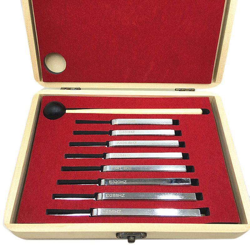 Physics Vibration Sound Tuning Fork Set Lightweight Steel Medical Diagnostic