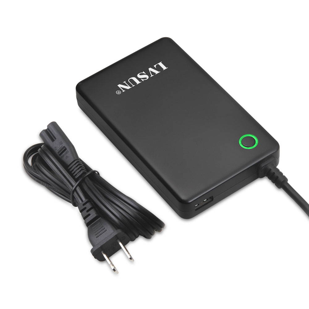 Lvsun 90 Watt Universal Notebook Charger Adapter Laptop Ac Adapter Power Supply Fit for Lenovo 20.5v, Ibm 20v, Hp/compaq 18.5v, Dell 19.5v, Toshiba 18v, Sony 16v, Acer 16v, Asus 19v, Etc