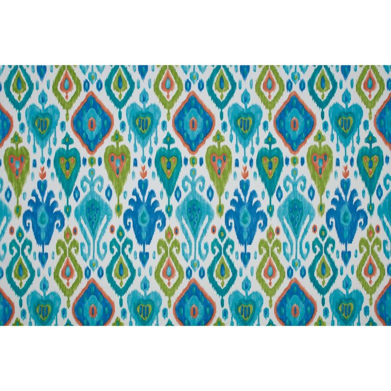 2pk Paso Caribe Rectangular Outdoor Throw Pillow Blue - Pillow Perfect