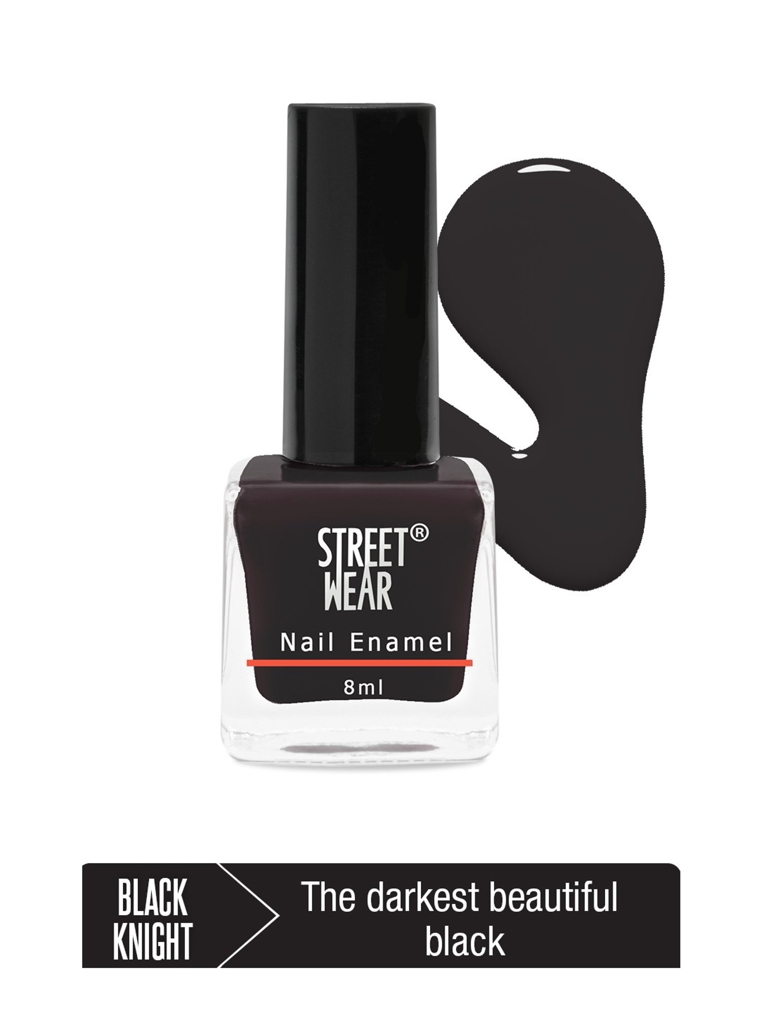 Street Wear Gloss Nail Enamel Black Knight - 8 ml