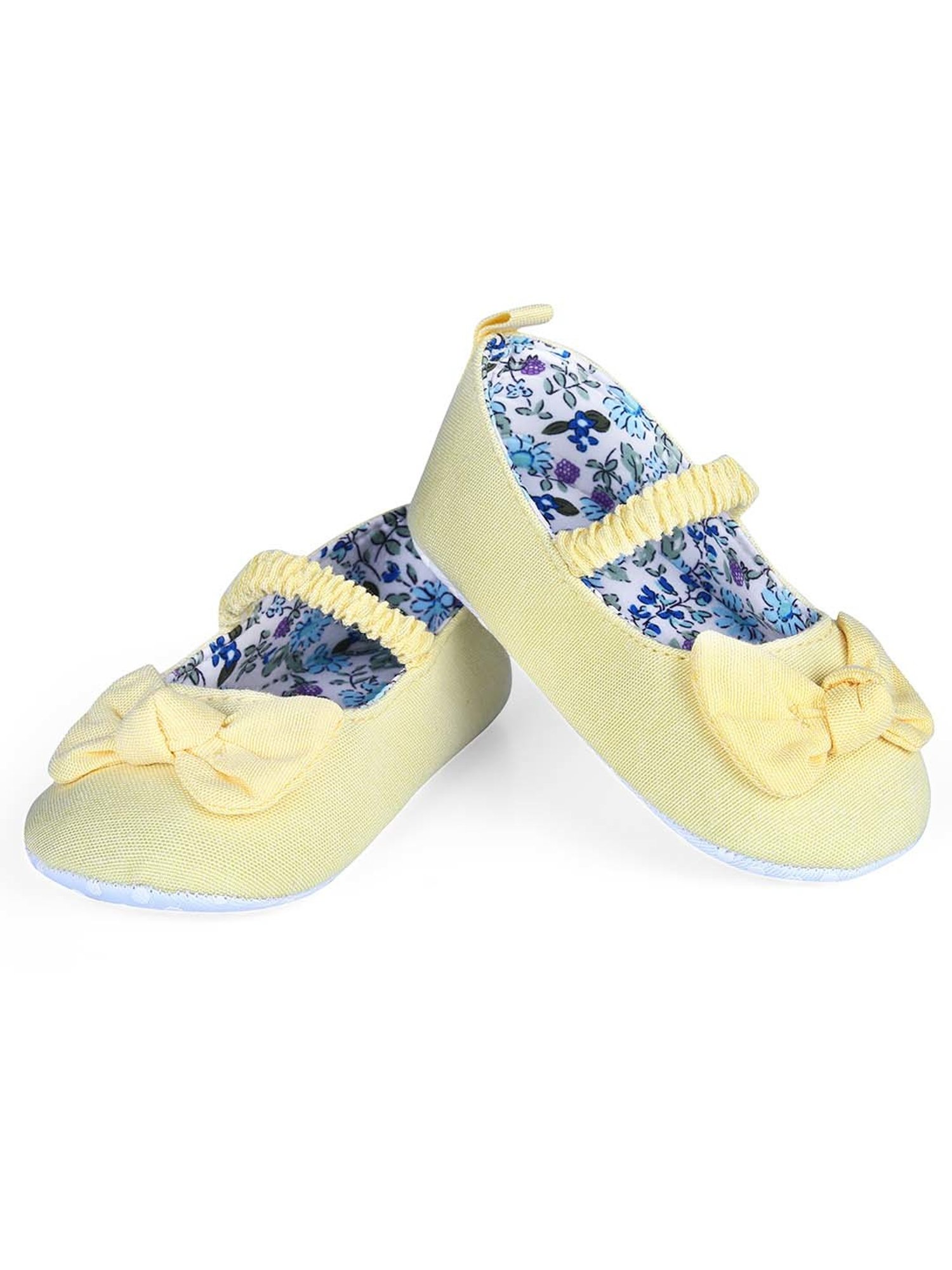 Baby Moo Kids Yellow & Blue Mary Jane Shoes