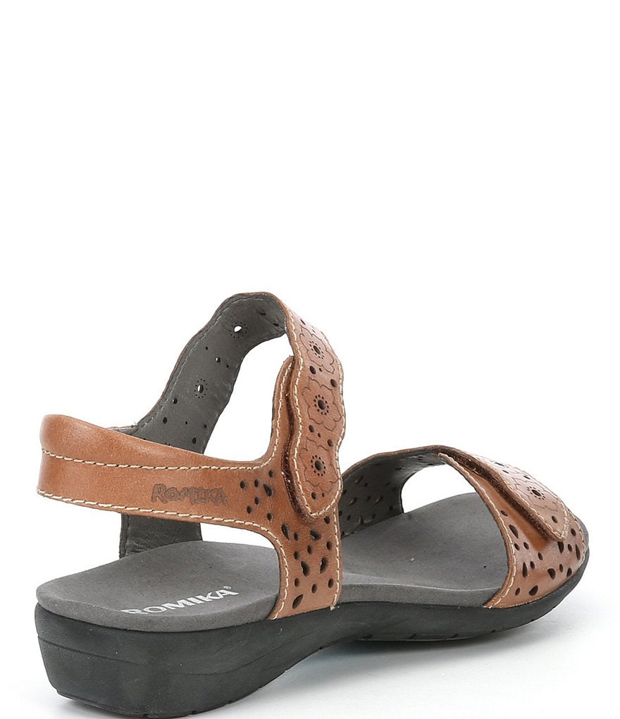 Romika Tahiti 03 Banded Cutout Leather Sandals