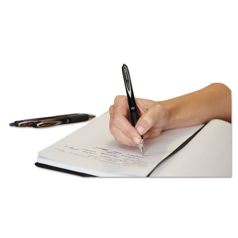 uni-ball Signo 207 Retractable Gel Pen Black Ink 0.5mm Dozen 61255