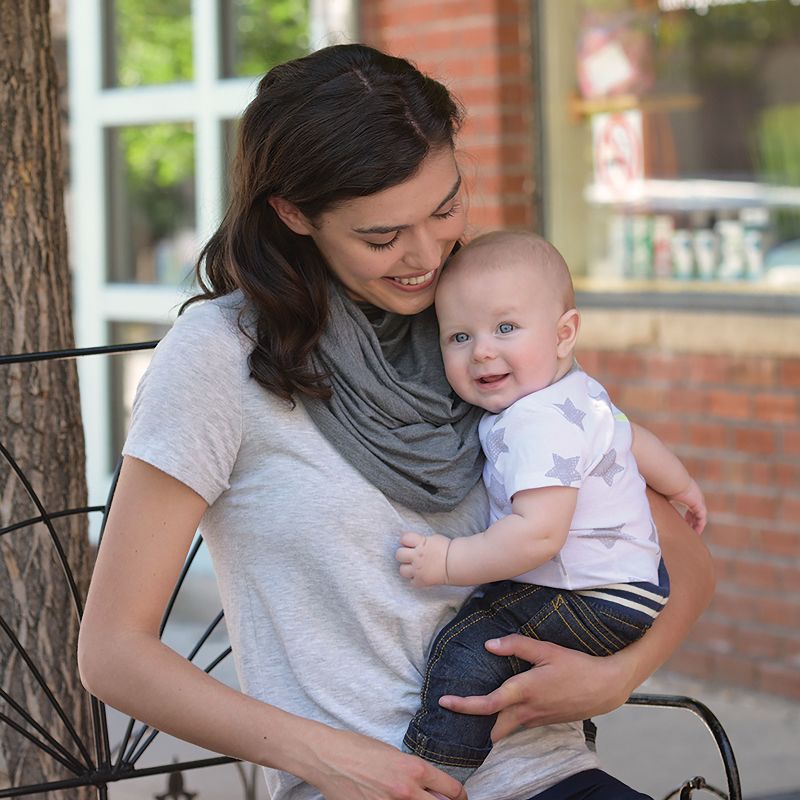 GO By Goldbug 5-in-1 Multi Use Cover And Nursing Scarf - Gray