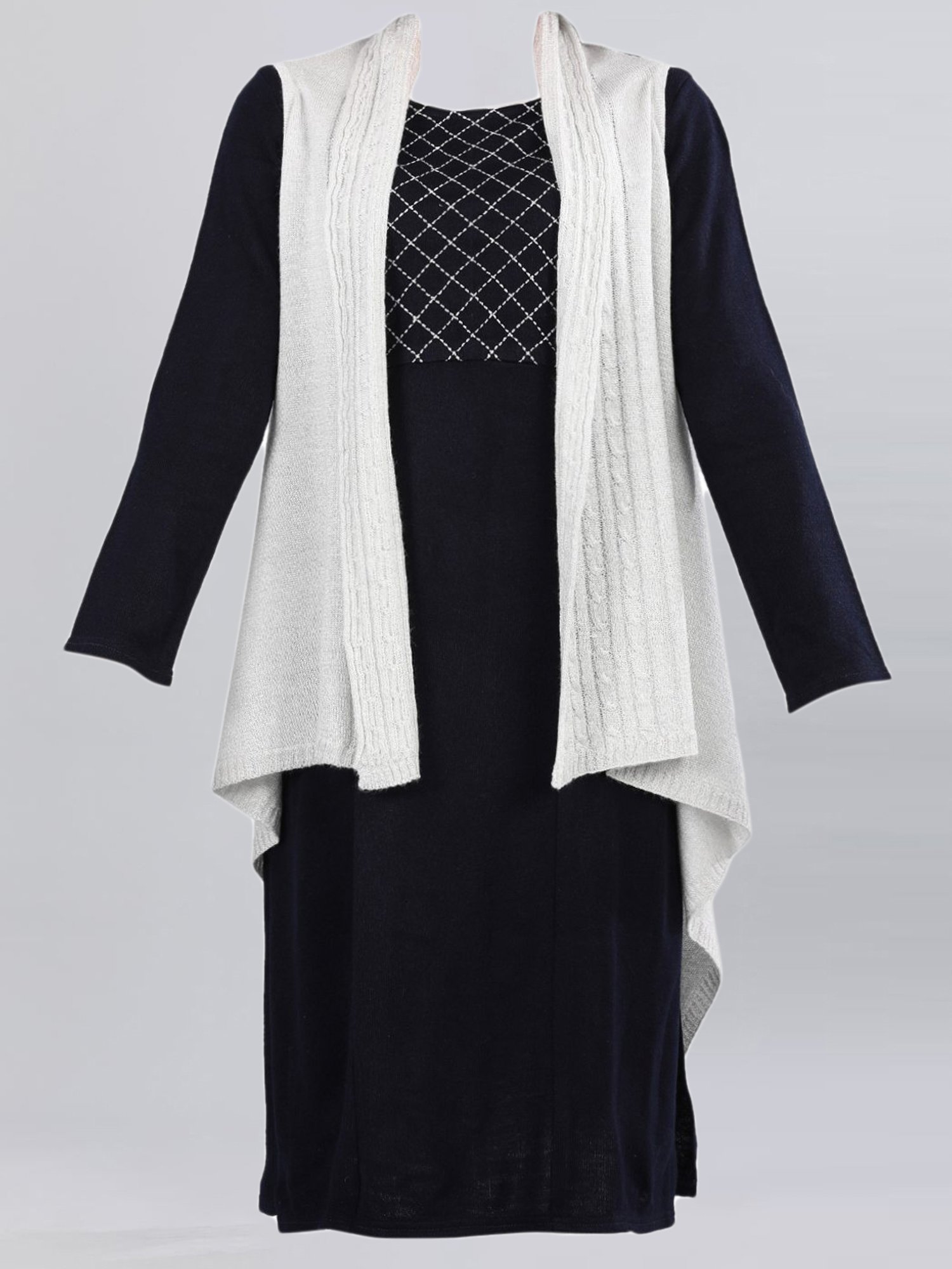 Aurelia White Regular Fit Cardigan