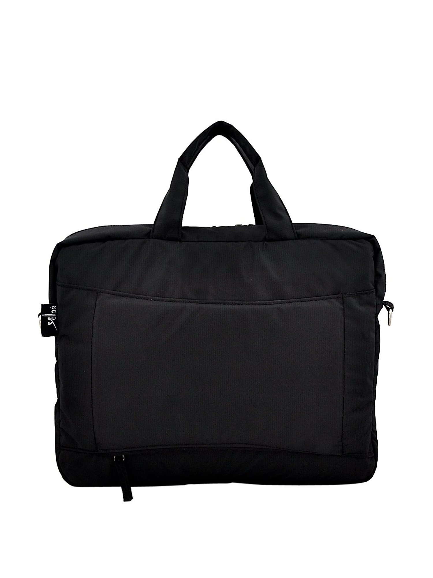 Yelloe Black Medium Laptop Messenger Bag