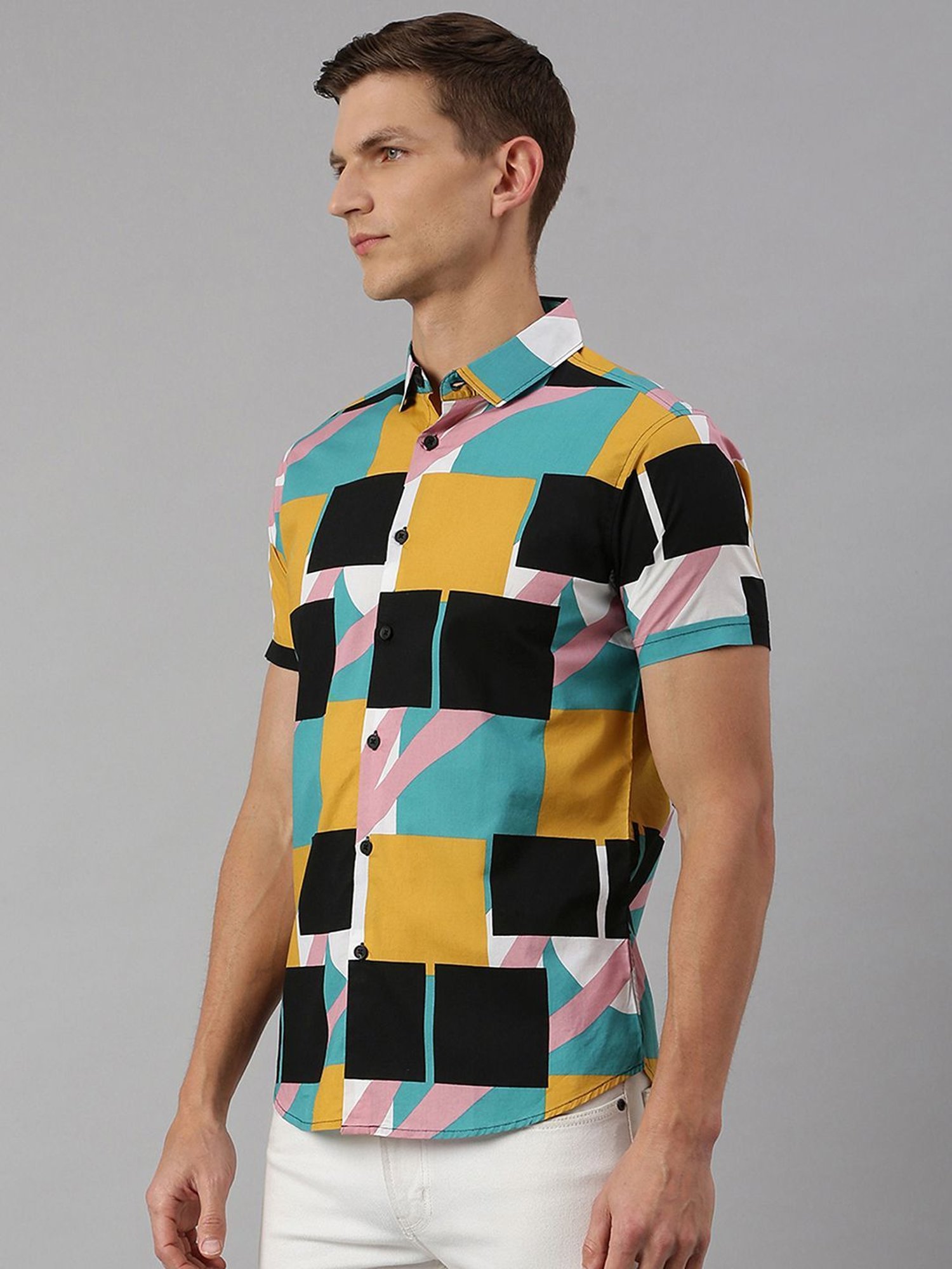 Dennis Lingo Multi  Slim Fit Printed Shirt
